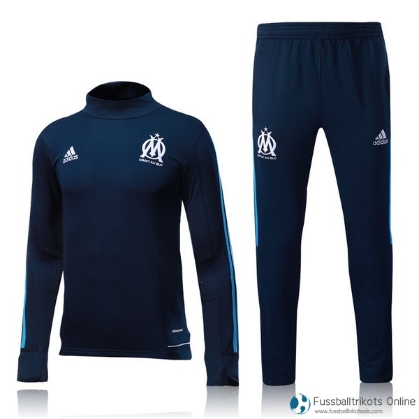 Marseille Trainingsanzug 2017-18 Blau Fussballtrikots Günstig